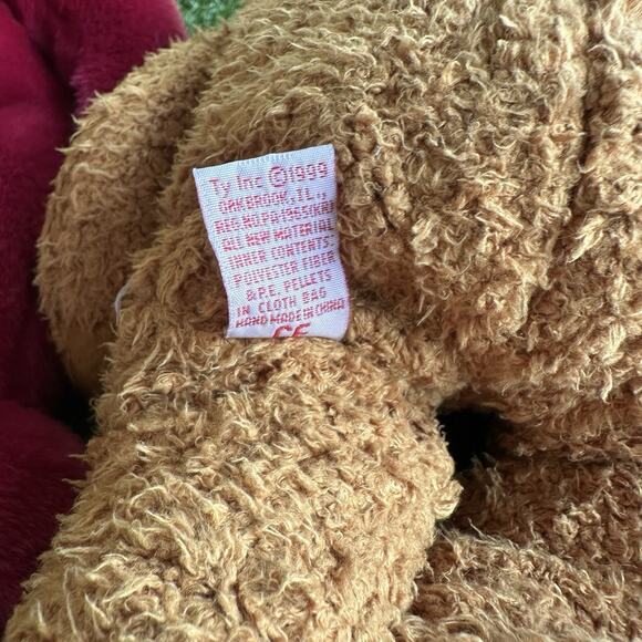 Ty Beanie Baby Buddy Plush Lot Of 6 Chubby 2 Fuzz‎ Cranberry Employee - Picture 9 of 16